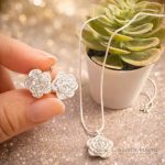 Conjunto Rosa armonia  Plata 925 - Imagen 4