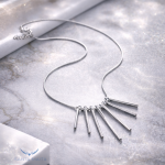 Conjunto Aurora collar y pendientes Plata 925 - Imagen 2