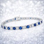 Pulsera circones azules y blancos