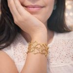 Brazalete Floralis Dorado